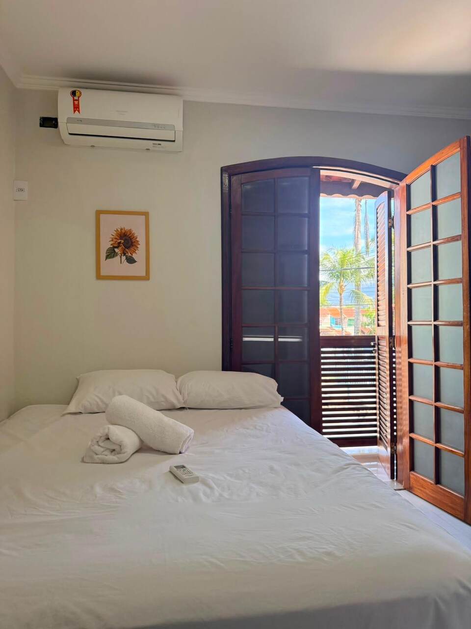 Quarto duplo com varanda